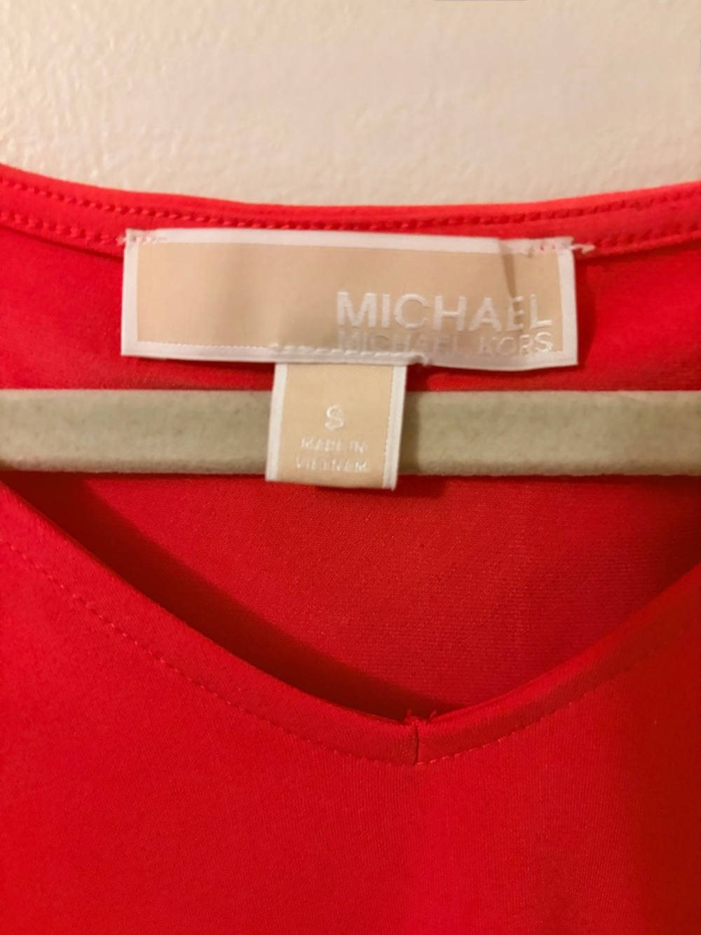 Red V-Neck Flutter Sleeve Top - Picture 3 of 6